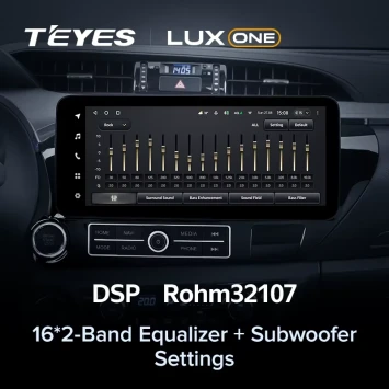 Штатная магнитола Teyes LUX ONE 360 6/128 Toyota Hilux Pick Up AN120 (2015-2020)