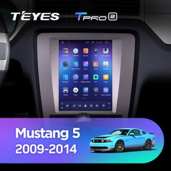 Штатная магнитола Tesla style Teyes TPRO 2 4/64 Ford Mustang 5 S-197 (2009-2014)