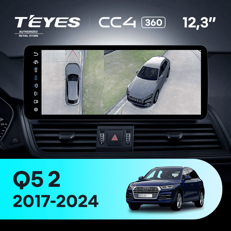 Штатная магнитола Teyes CC4 12.3" 360 6/64 Audi Q5 2 FY (2017-2024)