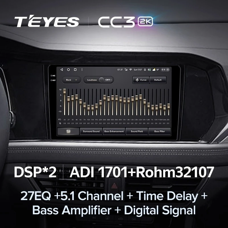 Штатная магнитола Teyes CC3 2K 360 6/128 Volkswagen Jetta 7 (2018-2022)