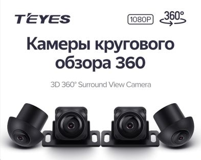Камеры кругового обзора Teyes 3D 360 1080P