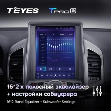 Штатная магнитола Tesla style Teyes TPRO 2 6/128 Chevrolet Captiva (2011-2016)
