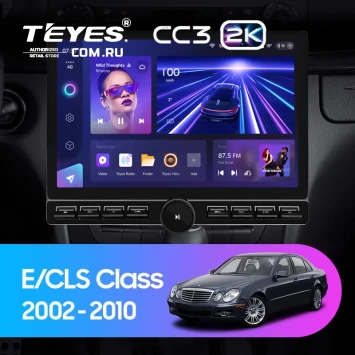 Штатная магнитола Teyes CC3 2K 6/128 Mercedes-Benz E-Class S211 W211 CLS-Class C219 (2002-2010) (13" с кнопками)