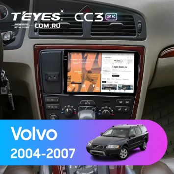 Штатная магнитола Teyes CC3 2K 360 6/128 Volvo XC70 V70 (2004-2007)