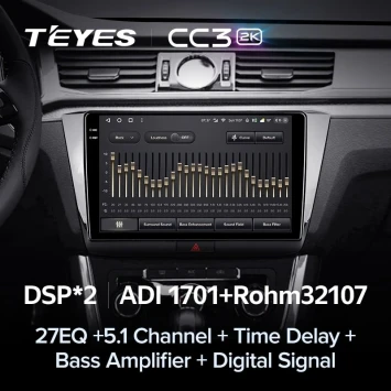 Штатная магнитола Teyes CC3 2K 4/64 Volkswagen Passat B8 (2016-2018)