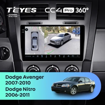 Штатная магнитола Teyes CC4 Pro 360 12/256 Dodge Avenger JS (2007-2010)