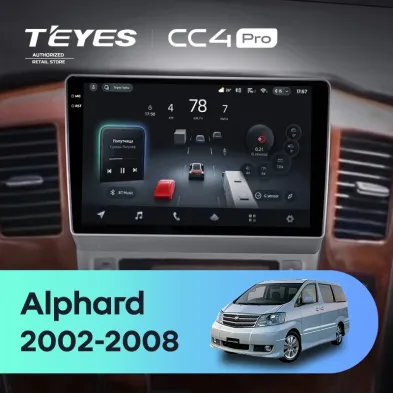 Штатная магнитола Teyes CC4 Pro 12/256 Toyota Alphard 1 H10 (2005-2008) F2