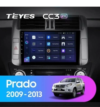 Штатная магнитола Teyes CC3 2K 6/128 Toyota Land Cruiser Prado 150 (2009-2013) F2 Тип-B