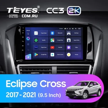 Штатная магнитола Teyes CC3 2K 4/64 Mitsubishi Eclipse Cross 1 (2017-2021) F1