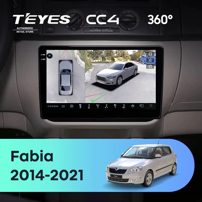 Штатная магнитола Teyes CC4 360 8/128 Skoda Fabia (2014-2021)