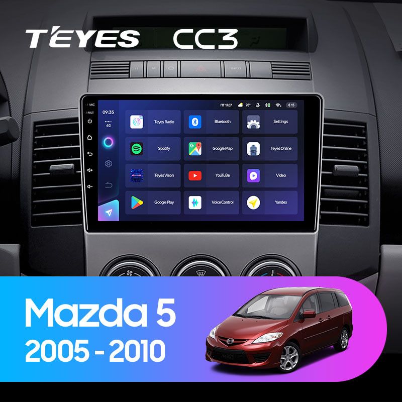 Штатная магнитола Teyes CC3 4/32 Mazda 5 2 CR (2005-2010)