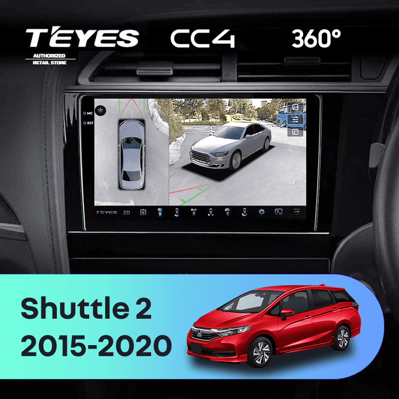 Штатная магнитола Teyes CC4 360 8/128 Honda Shuttle 2 (2015-2020) Правый руль