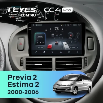 Штатная магнитола Teyes CC4 Pro 8/128 Toyota Estima 2 (2000-2006)