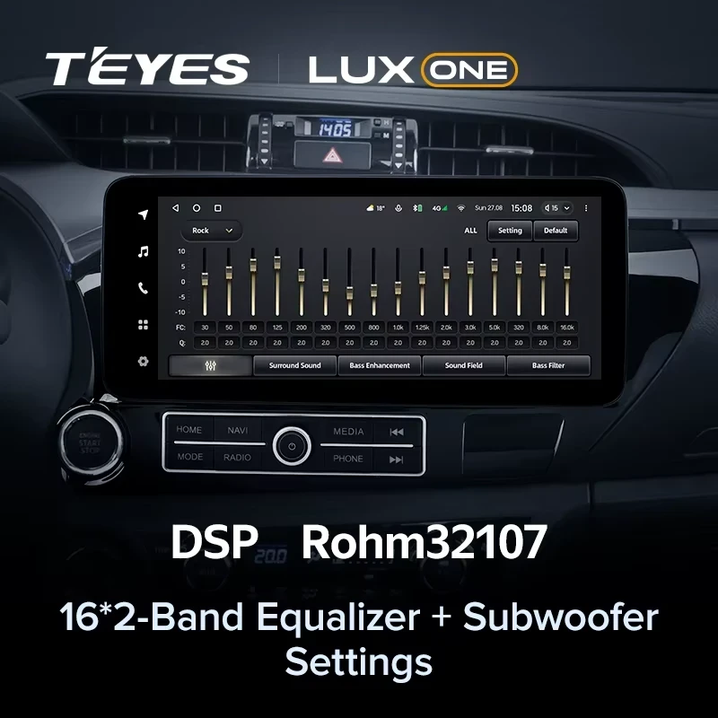 Штатная магнитола Teyes LUX ONE 6/128 Toyota Hilux Pick Up AN120 (2015-2020)