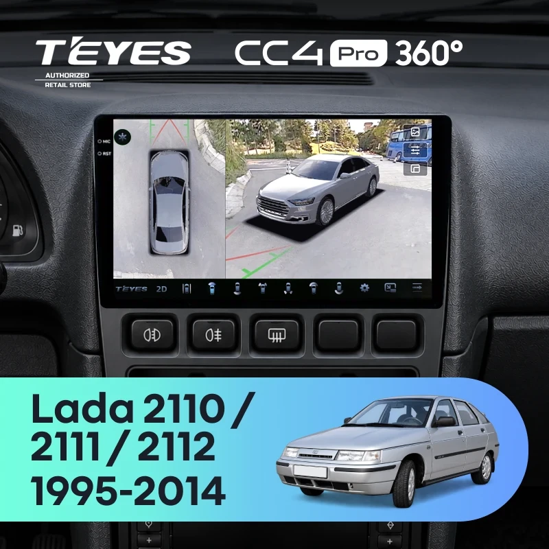 Штатная магнитола Teyes CC4 Pro 360 8/128 Lada 2111 (1995-2014)