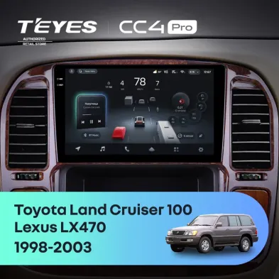 Штатная магнитола Teyes CC4 Pro 8/128 Toyota Land Cruiser 100 (1998-2003) F4