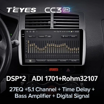 Штатная магнитола Teyes CC3 2K 4/32 Toyota Ist XP110 (2007-2016)