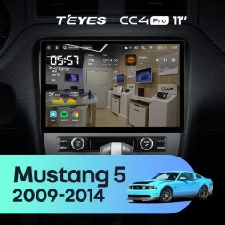Штатная магнитола Teyes CC4 Pro 12/256 Ford Mustang 5 S-197 (2009-2014) F1 (11")