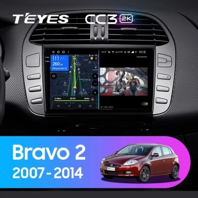 Штатная магнитола Teyes CC3 2K 6/128 Fiat Bravo 198 (2007-2014)