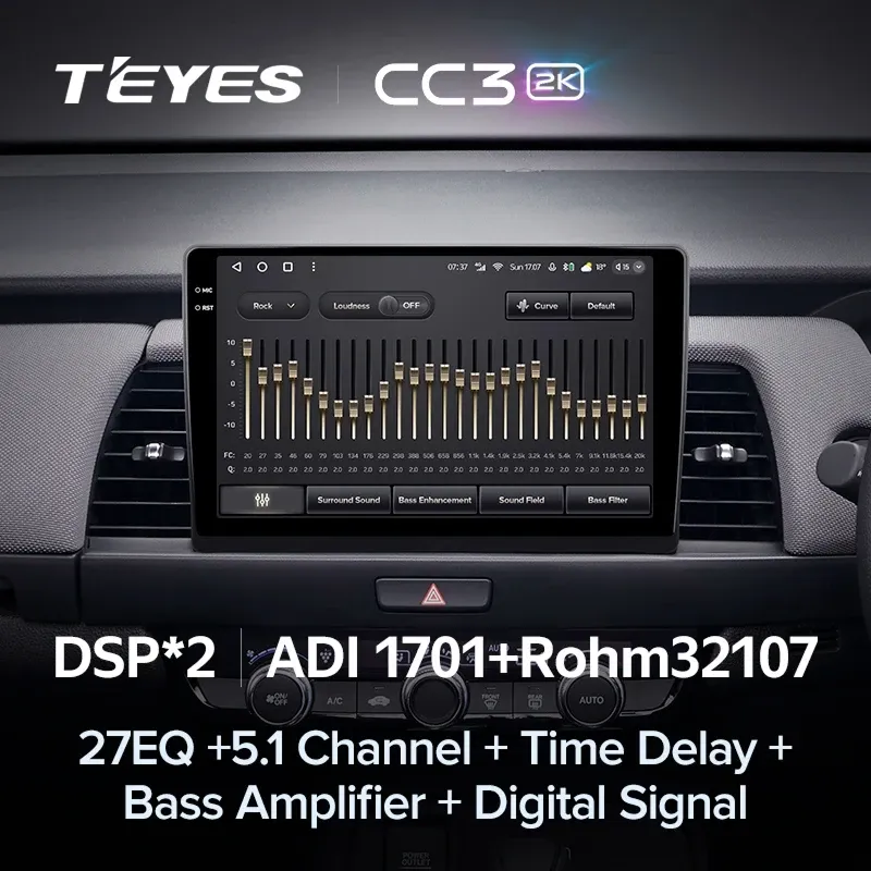 Штатная магнитола Teyes CC3 2K 4/64 Honda Fit 4 (2020-2024) Тип-B Правый руль