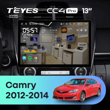 Штатная магнитола Teyes CC4 Pro 8/128 Toyota Camry 7 XV 50 55 (2012-2014) F5 Америка (13")