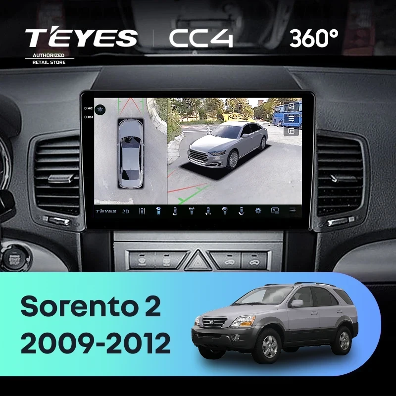 Штатная магнитола Teyes CC4 360 6/64 Kia Sorento 2 XM (2009-2012) Тип-B