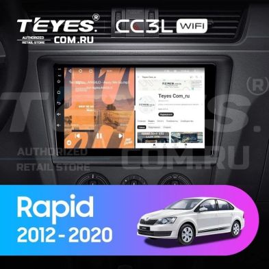Штатная магнитола Teyes CC3L WiFi 2/32 Skoda Rapid NH3 NH1 (2012-2020) (10 inch Universal)