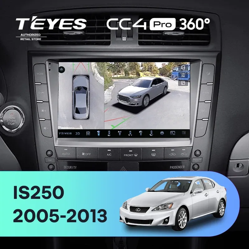 Штатная магнитола Teyes CC4 Pro 360 12/256 Lexus IS250 XE20 (2005-2013) (Hm) Тип-A