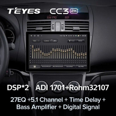 Штатная магнитола Teyes CC3 2K 6/128 Mazda 6 2 GH (2007-2012) (13")