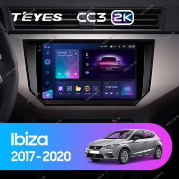 Штатная магнитола Teyes CC3 2K 360 6/128 Seat Ibiza (2017-2020)