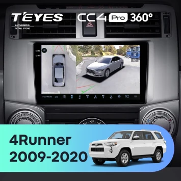 Штатная магнитола Teyes CC4 Pro 360 8/128 Toyota 4Runner 5 N280 (2009-2020)