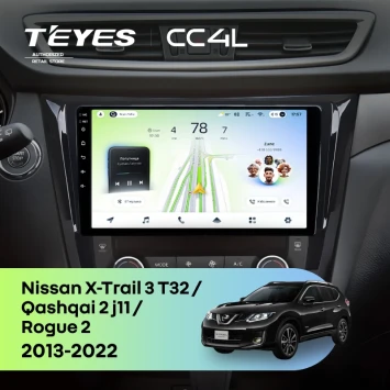 Штатная магнитола Teyes CC4L 6/64 с DTS Nissan Rogue 2 (2013-2022) F3 Тип-C