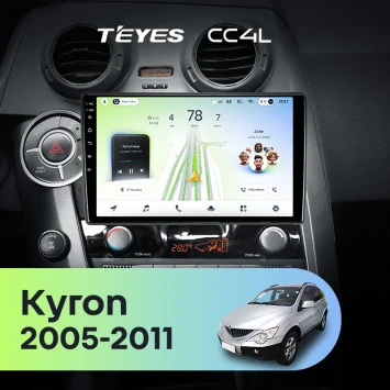 Штатная магнитола Teyes CC4L 6/64 с DTS SsangYong Kyron (2005-2011)