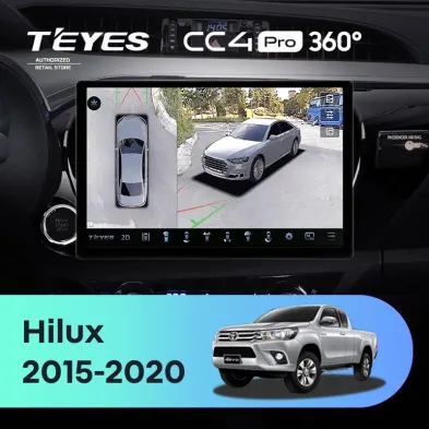 Штатная магнитола Teyes CC4 Pro 360 12/256 Toyota Hilux Pick Up (2015-2020) (11")