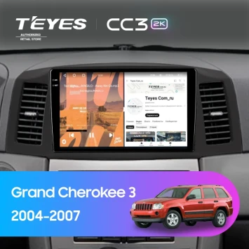 Штатная магнитола Teyes CC3 2K 360 6/128 Jeep Grand Cherokee 3 WK (2004-2007) F1