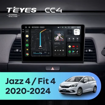 Штатная магнитола Teyes CC4 8/128 Honda Fit 4 (2020-2024) Тип-A Правый руль