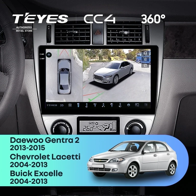 Штатная магнитола Teyes CC4 360 6/64 Daewoo Gentra 2 (2013-2015) F2 Тип-B