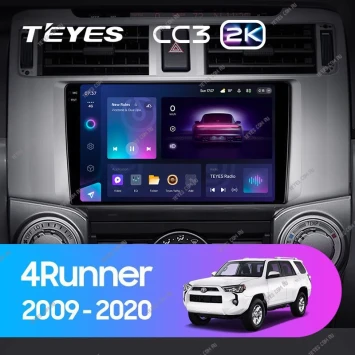 Штатная магнитола Teyes CC3 2K 6/128 Toyota 4Runner 5 N280 (2009-2020)