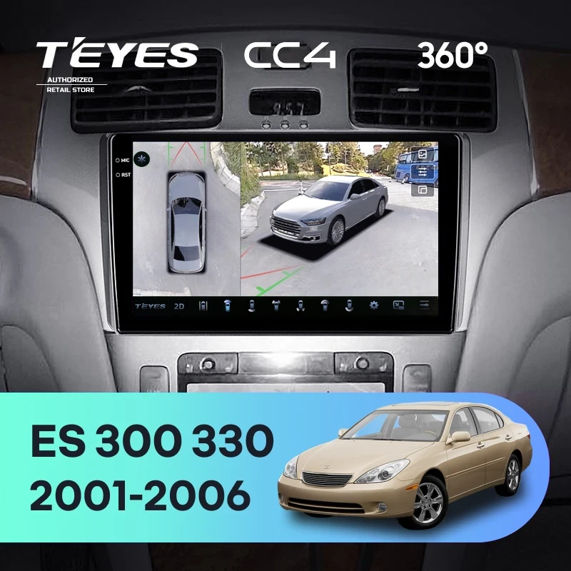 Штатная магнитола Teyes CC4 360 8/128 Lexus ES250 ES300 ES330 (2001-2006)