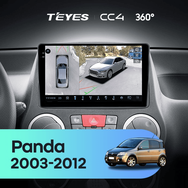 Штатная магнитола Teyes CC4 360 8/128 Fiat Panda 2 (2003-2012)