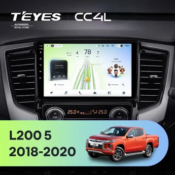 Штатная магнитола Teyes CC4L 6/64 с DTS Mitsubishi L200 5 (2018-2020) F2 Правый руль