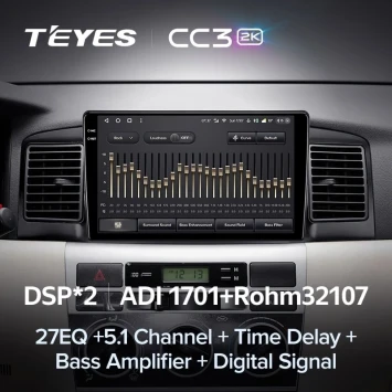 Штатная магнитола Teyes CC3 2K 4/64 BYD F3 (2005-2013)