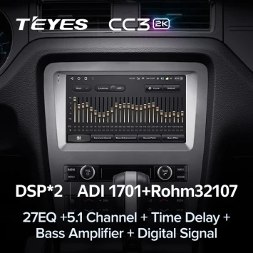 Штатная магнитола Teyes CC3 2K 360 6/128 Ford Mustang 5 S-197 (2009-2014) F2