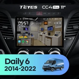 Штатная магнитола Teyes CC4 Pro 8/128 Iveco Daily 6 (2014-2022) (11")