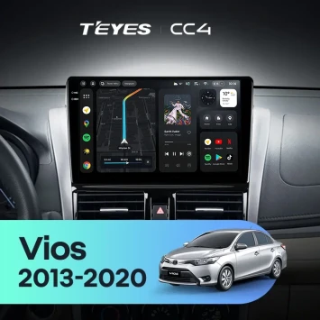 Штатная магнитола Teyes CC4 6/64 Toyota Vios XP150 (2013-2020)