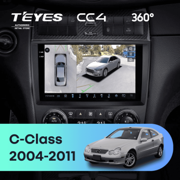 Штатная магнитола Teyes CC4 360 6/64 Mercedes-Benz C-Class W203 CL203 C209 A209 (2004-2011)