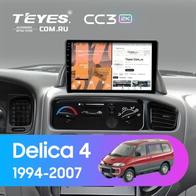 Штатная магнитола Teyes CC3 2K 6/128 Mitsubishi Delica 4 (1994-2007) Правый руль