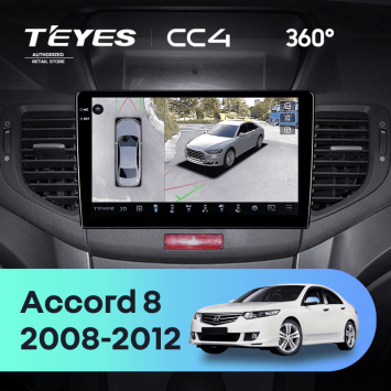 Штатная магнитола Teyes CC4 360 8/128 Honda Accord 8 (2008-2012)