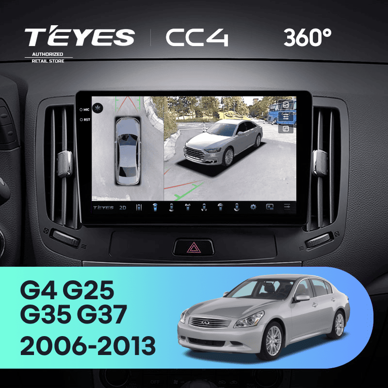 Штатная магнитола Teyes CC4 360 8/128 Infiniti G4 G25 G35 G37 (2006-2013)