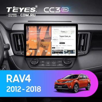 Штатная магнитола Teyes CC3 2K 4/32 Toyota RAV4 4 XA40 5 XA50 (2012-2018) (13")